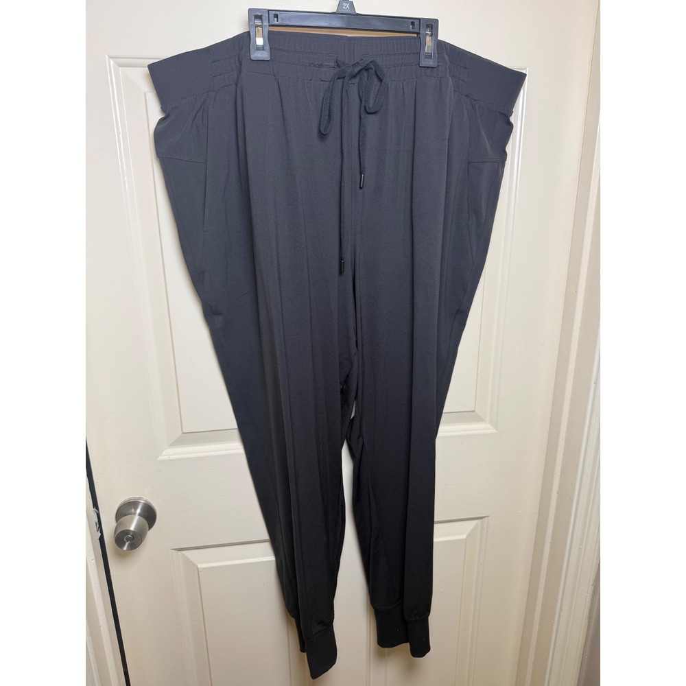 CALIA Journey TrueFlex Jogger Pure Black Mid-Rise Pants